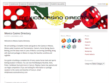 Tablet Screenshot of mexicocasinodirectory.com